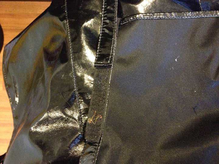 Before: the Velcro strip from hell!