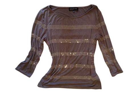 Sequinned top after dyeing!