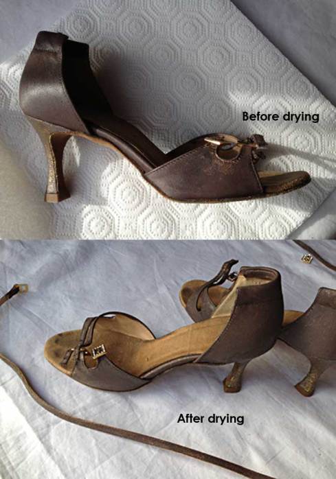 Before and after drying Before and after drying