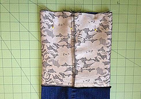 New cuff pinned to bronze band