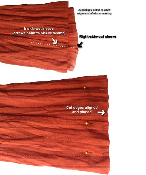 Getting ready to sew