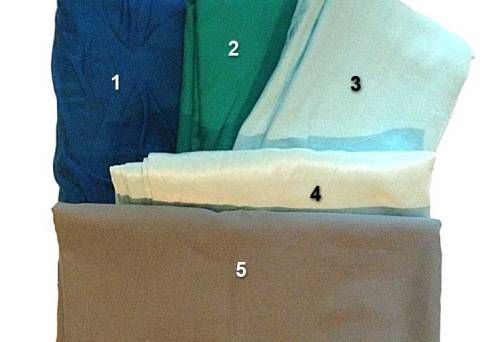 Newly-purchased fabrics