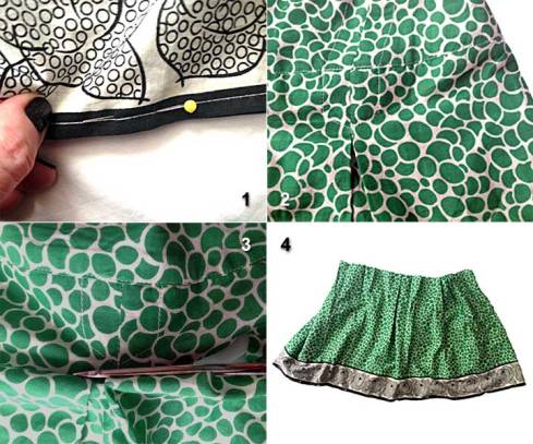 Removing usable part of skirt