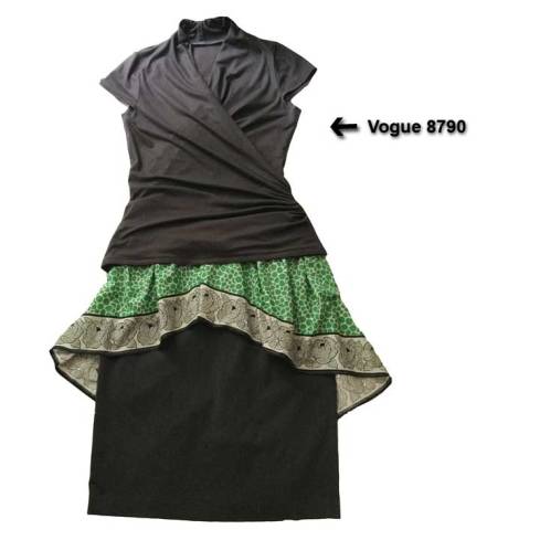 Finished skirt with top