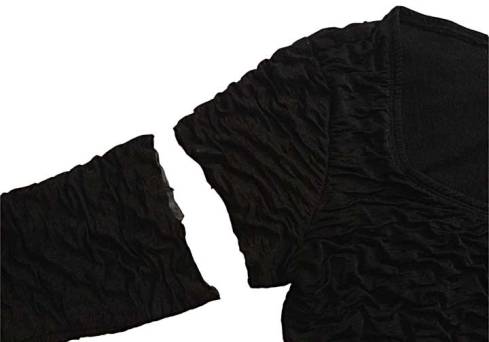 After cutting cap sleeve