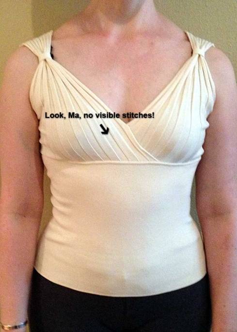 After removing visible stitches