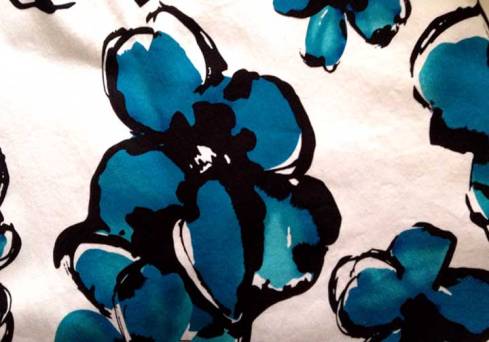 Stretch cotton print fabric