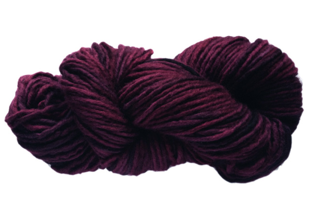 Aussi wool in Garnet
